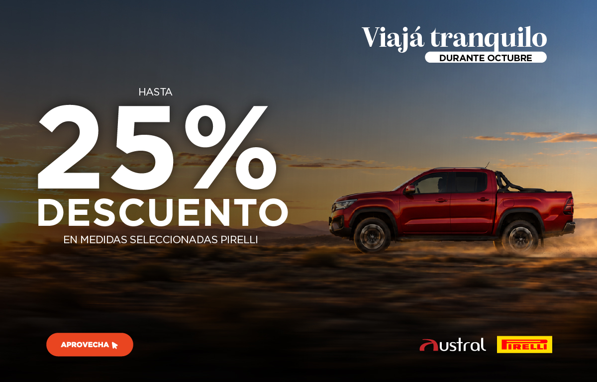 25% de Descuento! Aprovechá hoy mismo... Viajá tranquilo
